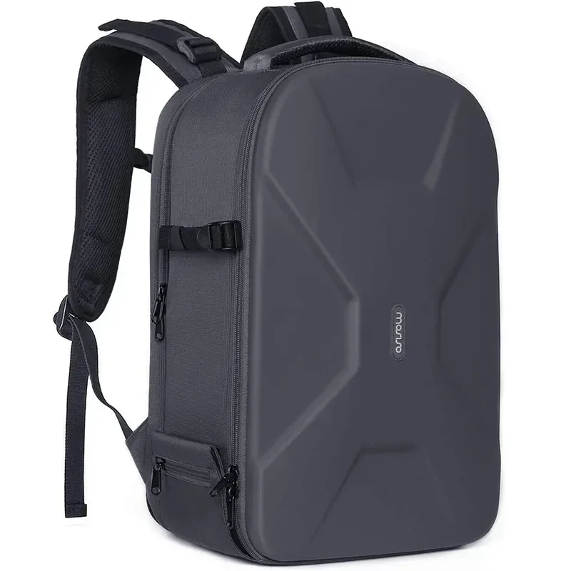 sac à dos pour appareil photo de photographie dslr, coque rigide étanche de 15 à 16 pouces avec support pour trépied et compartiment pour ordinateur portable canon/nikon/sony