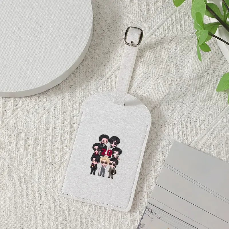 étiquette de bagage arirang 2.0 world tour 2026, cadeau pour fans de k-pop, en pu, conçue pour être une étique
