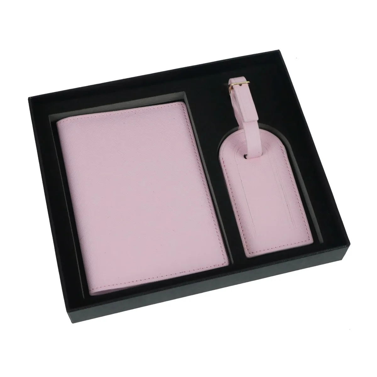 ensemble de couverture de passeport et d'étiquettes de bagage avec nom personnalisable gratuit, accessoires de voyage légers, porte-passeport et étiquette de valise