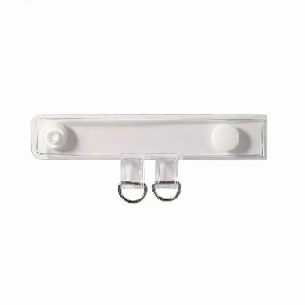 2 pièces de boucle d'extension de sangle de sac en pvc de haute qualité, clip de sangle de sac transparent, boucle de sac à dos.