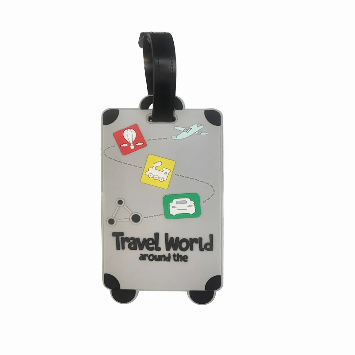 nouvelle étiquette de bagage mignonne étiquette de valise nom id adresse étiquette pvc carte d'embarquement étiquettes de voyage étiquettes de bagage accessoires de voyage de vacances
