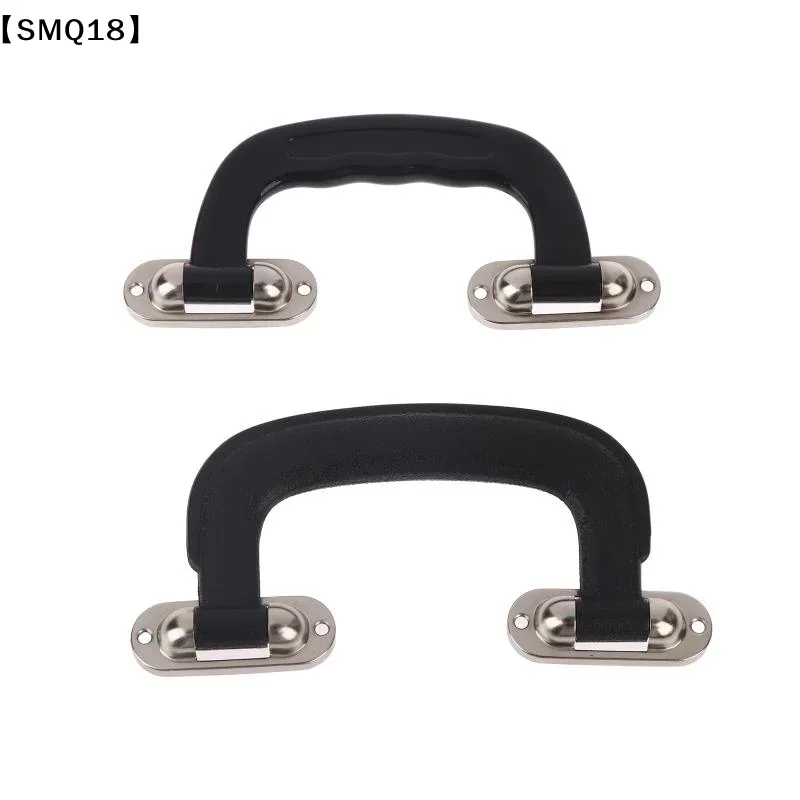 poignée de transport en plastique noir, 2 pièces, pour étui de guitare, valise de remplacement, poignée de bagage, accessoires pour sacs【smq】