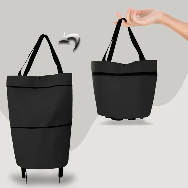 sac à roulettes, sac à roulettes, sacs à provisions pliants, achat de légumes, paquet de traction, petit chariot à traction, organisateur de courses portable