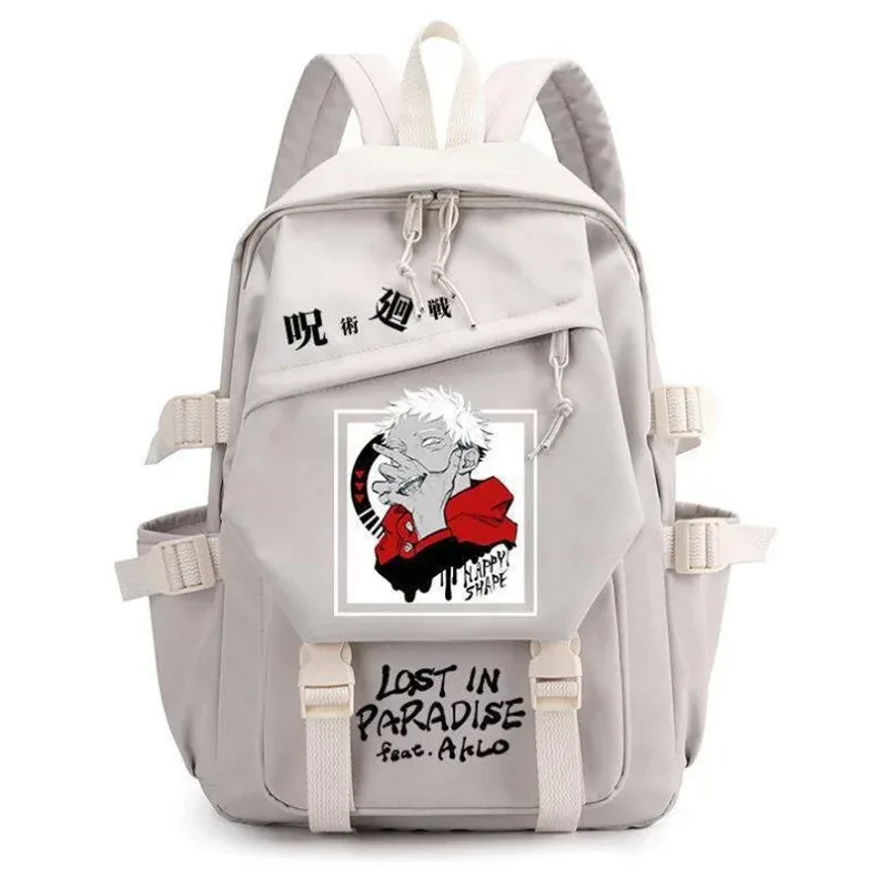 sac à dos anime jujutsu kaimmense pour hommes et femmes, cartable pour adolescents, sacs pour ordinateur portable gojo satoru, cartable d'extérieur à la mode
