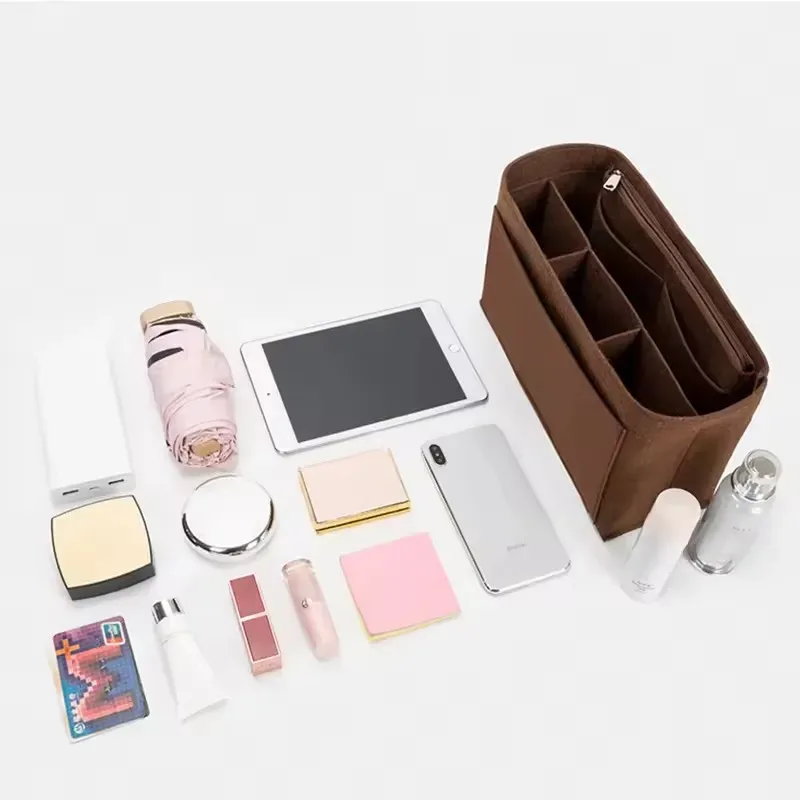 organisateur de sac, doublure en feutre, accessoire de poche pour sac à main d'entraîneur, doublure durable, rangement, sac de tri, support de partie intérieure