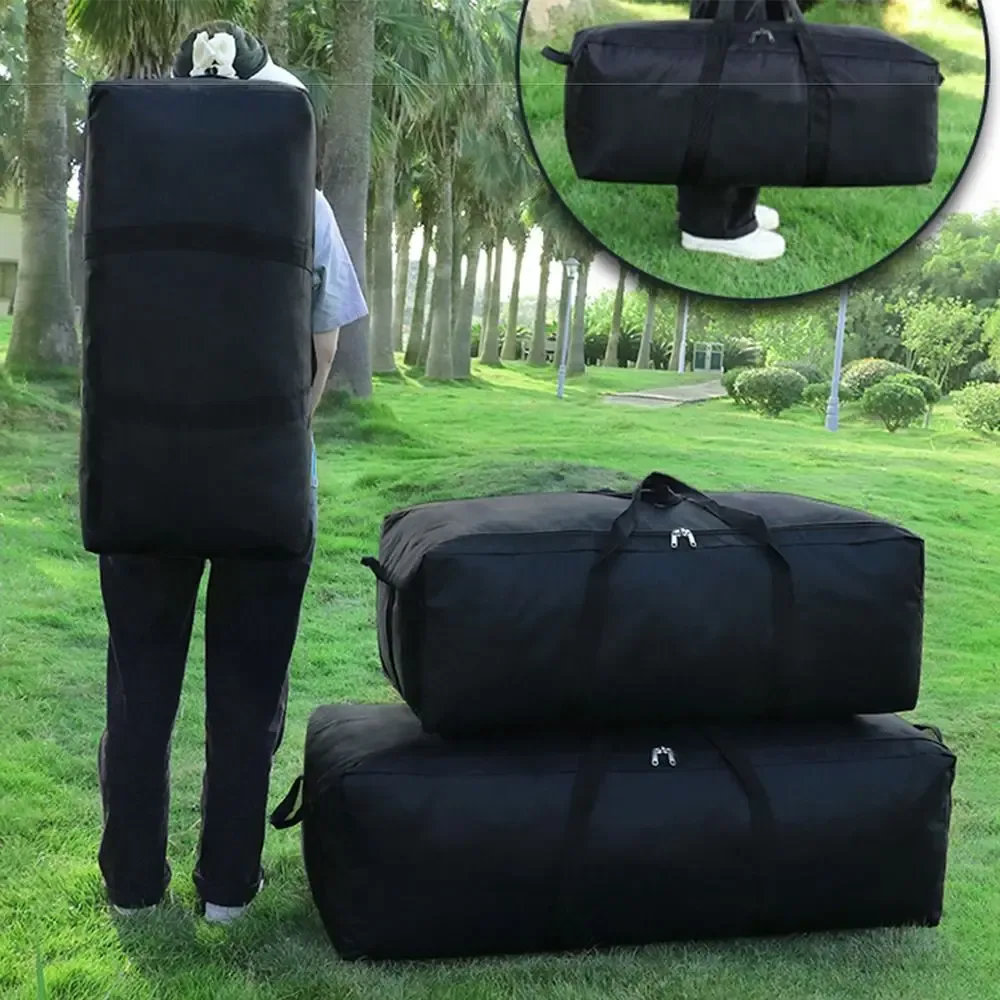 sac de voyage de très grande capacité 55l/100l/150l, poignées renforcées, sac de rangement pliable pour tente de camping, multifonctionnel