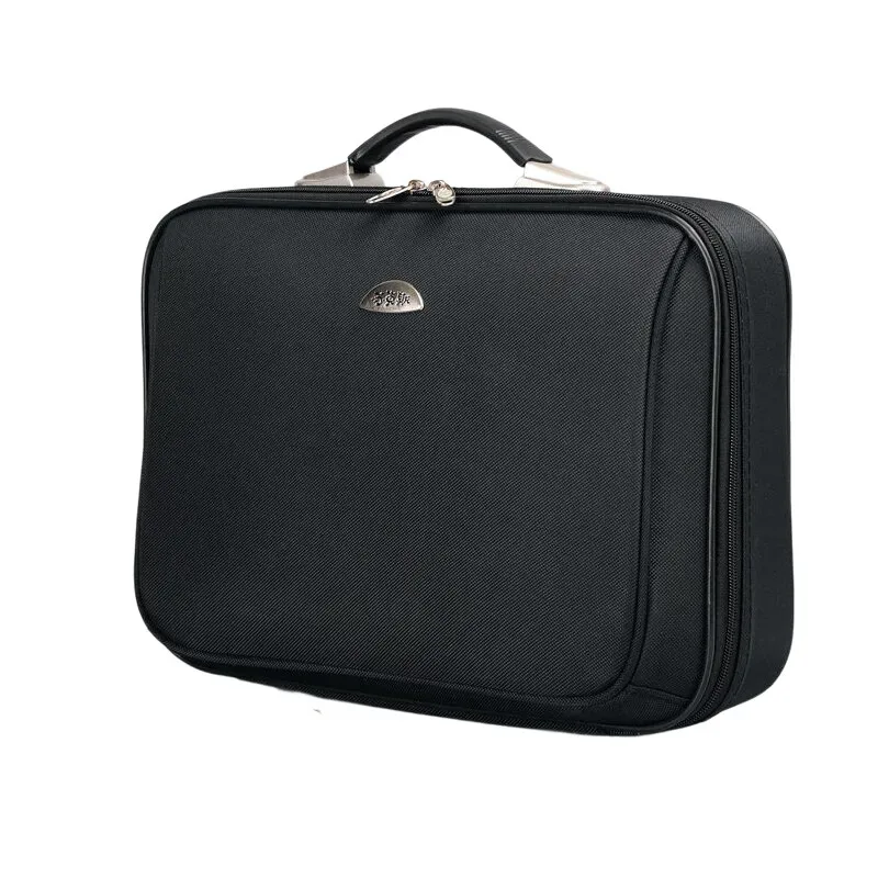 sac de voyage multifonctionnel pour ordinateur portable, porte-documents en toile pour hommes, sac messager de travail d'affaires avec serrure, convient pour ordinateur portable de 15 pouces