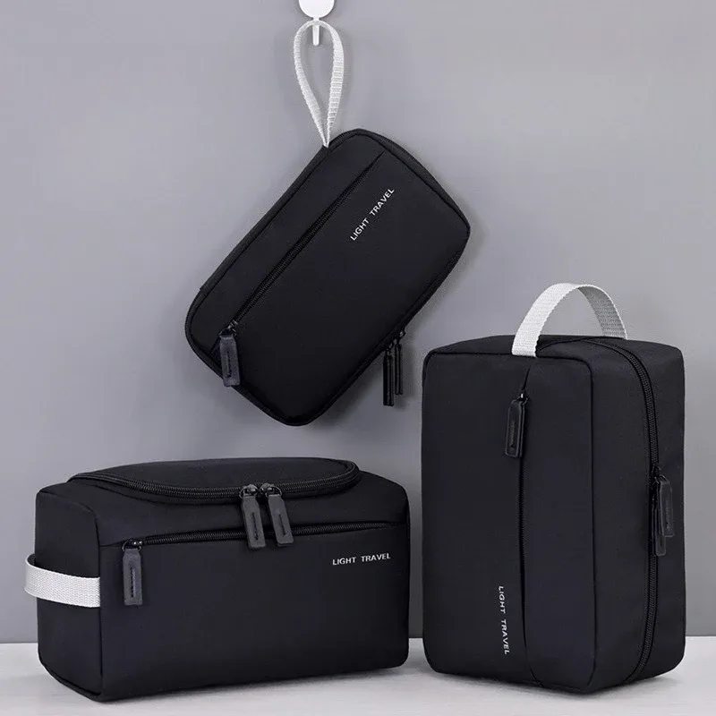 nouvelle trousse de toilette portable, sac de rangement multifonctionnel de grande capacité, trousse de maquillage pour homme, organiseur de cosmétiques, indispensable pour les voyages