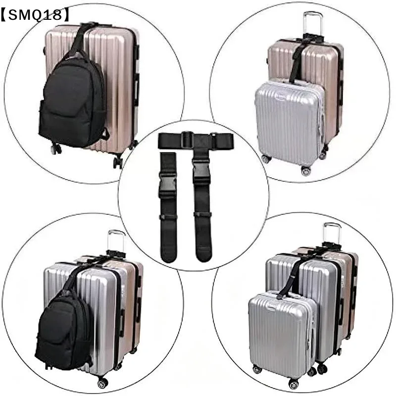 sangle de bagage de voyage, ceinture de valise élastique télescopique, ensemble de sangles de sac de voyage pour valise, sangle de fixation avec boucle de voyage【smq】