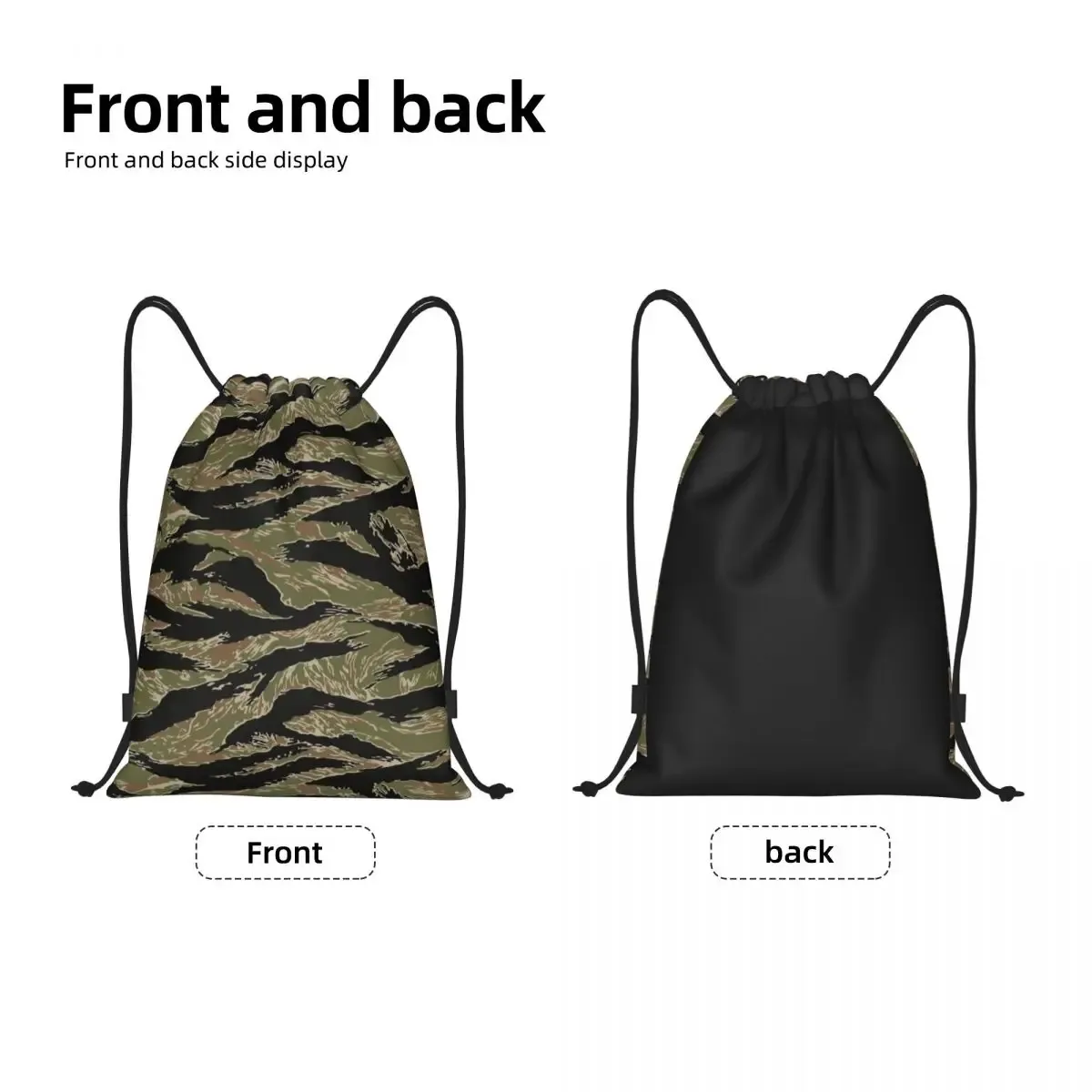 sac à dos d'entraînement personnalisé à rayures de tigre pour homme et femme, sacoche de dehors portable, styl