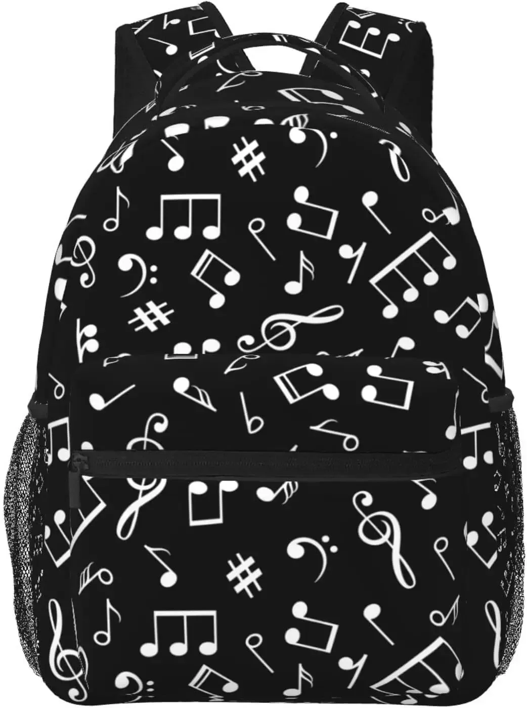 sac à dos de notes de musique pour hommes et femmes, sac à dos de piano, sac à dos d'ordinateur, sac à livres de voyage, sac à dos de camping, sac à dos de randonnée, sac à dos à la mode
