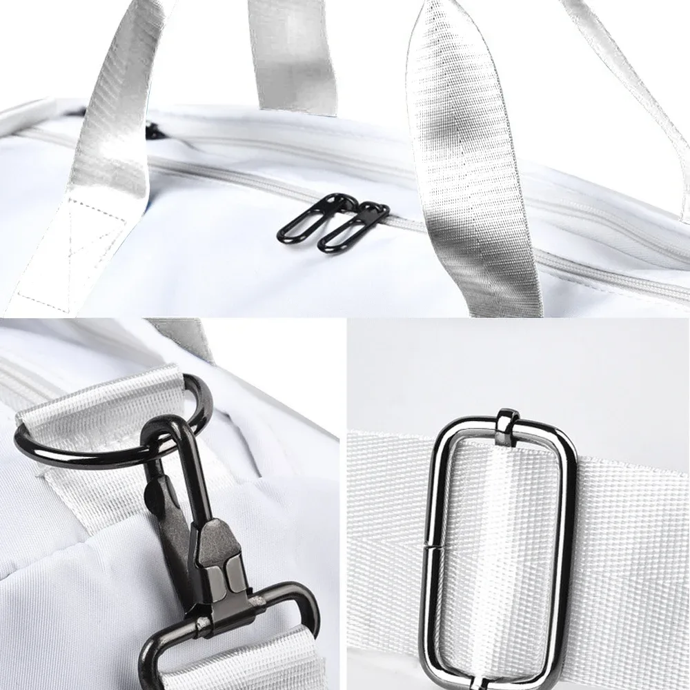 1 pièces sac de sport femmes hommes avec compartiment à chaussures et poche humide sac polochon de voyage pour femmes pour avion sport sacs fourre-tout de sport natation
