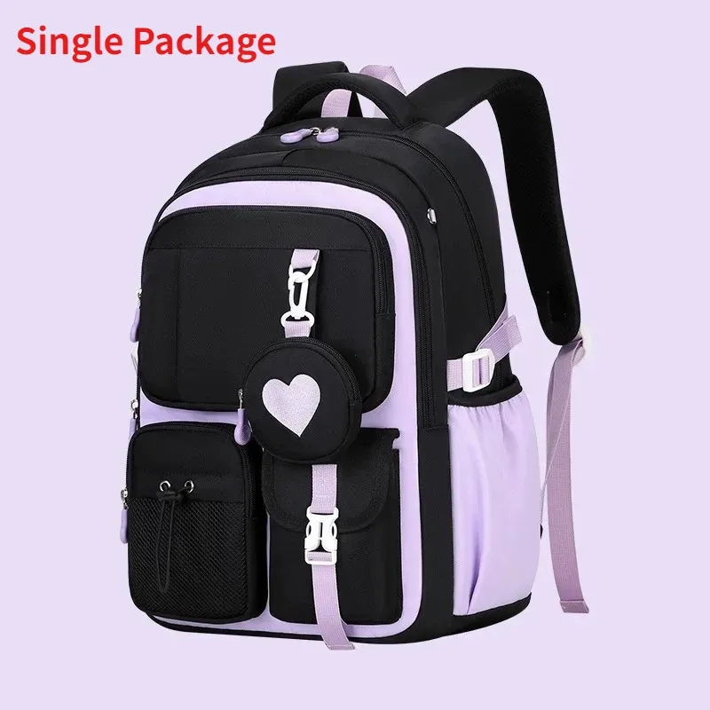 sac à dos scolaire, trousse et sac à déjeuner, ensemble trois pièces, tissu nylon imperméable, pour garçon, fille, adolescents, tendance