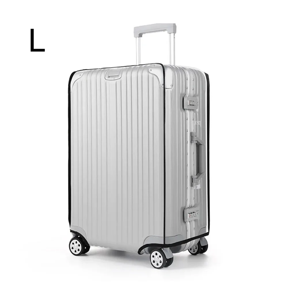 housse de protection transparente pour bagages en pvc, housse de protection pour bagages à roulettes, housse extérieure résistante à l'usure, protection transparente
