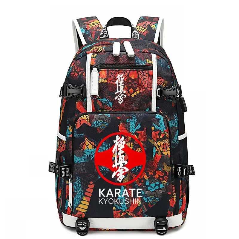kyokushin-sac à dos de karaté, cartable wukong, oxford fashion, sacoche décontractée à fermeture éclair pour ordinateur portable, étudiant, anime, nouvelle collection