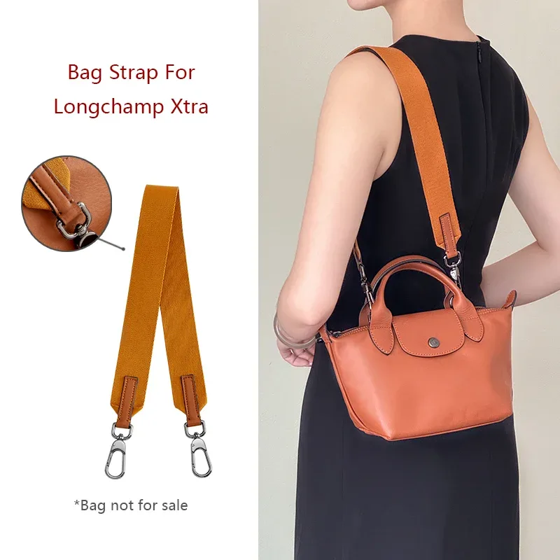 Sangle d'épaule pour sac Longchamp Xtra, large sangle de sac en toile Durable, ceinture de sac à bandoulière à la mode, accessoires de remplacement