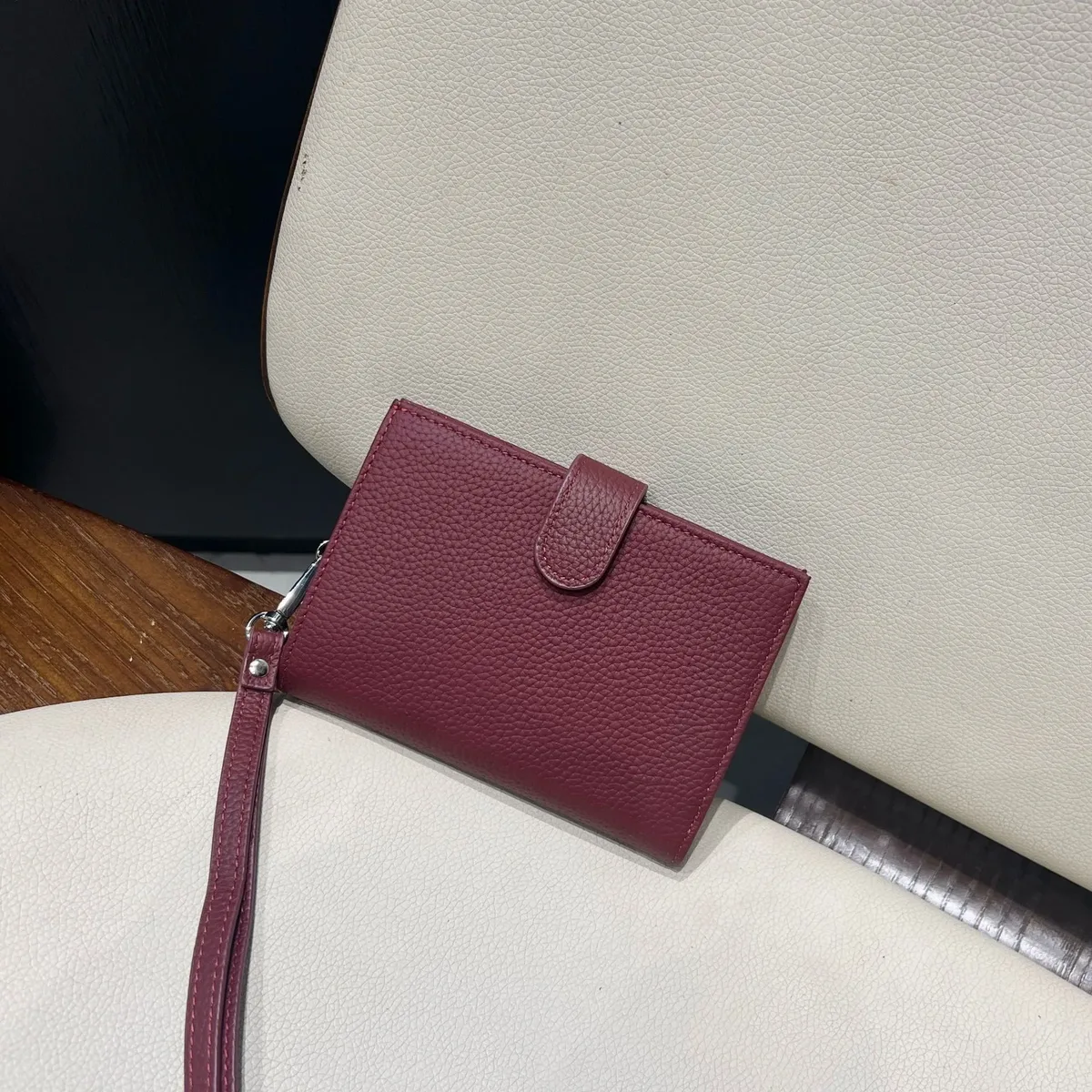 porte-passeport en cuir véritable ultra-fin avec nom personnalisé, porte-cartes multifonctionnel, porte-billets, sac de rangement