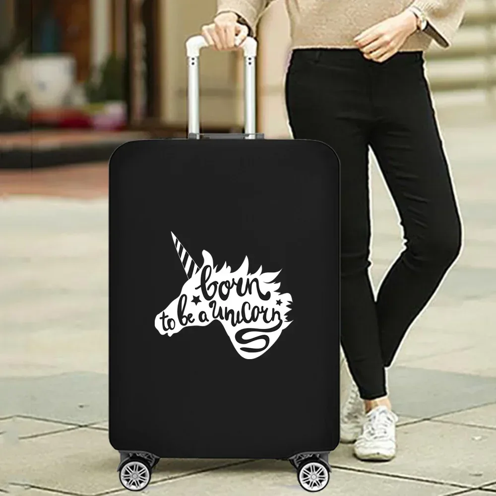 housse de valise essentielle de voyage à la mode, impression drôle pour accessoires de voyage de 18 à 32 pouces, sac de protection pour bagages à roulettes