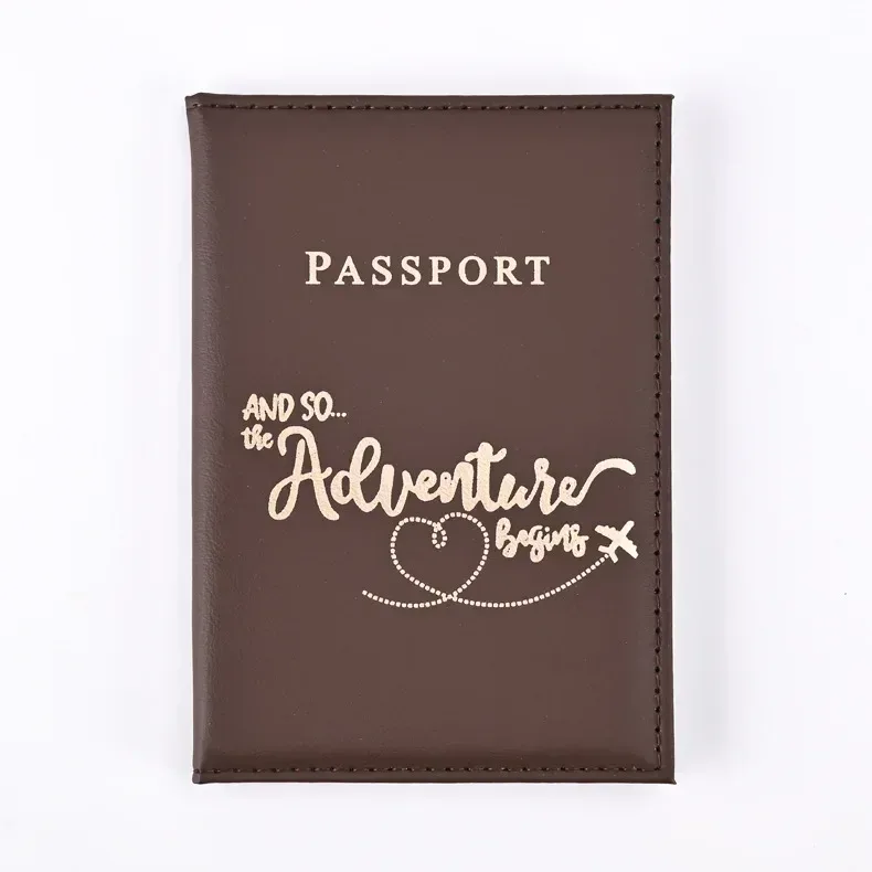 porte-passeport en pu mignon, couvertures de passeport de voyage pour couple, housse de protection, porte-carte d'identité et carte de crédit, accessoires de voyage
