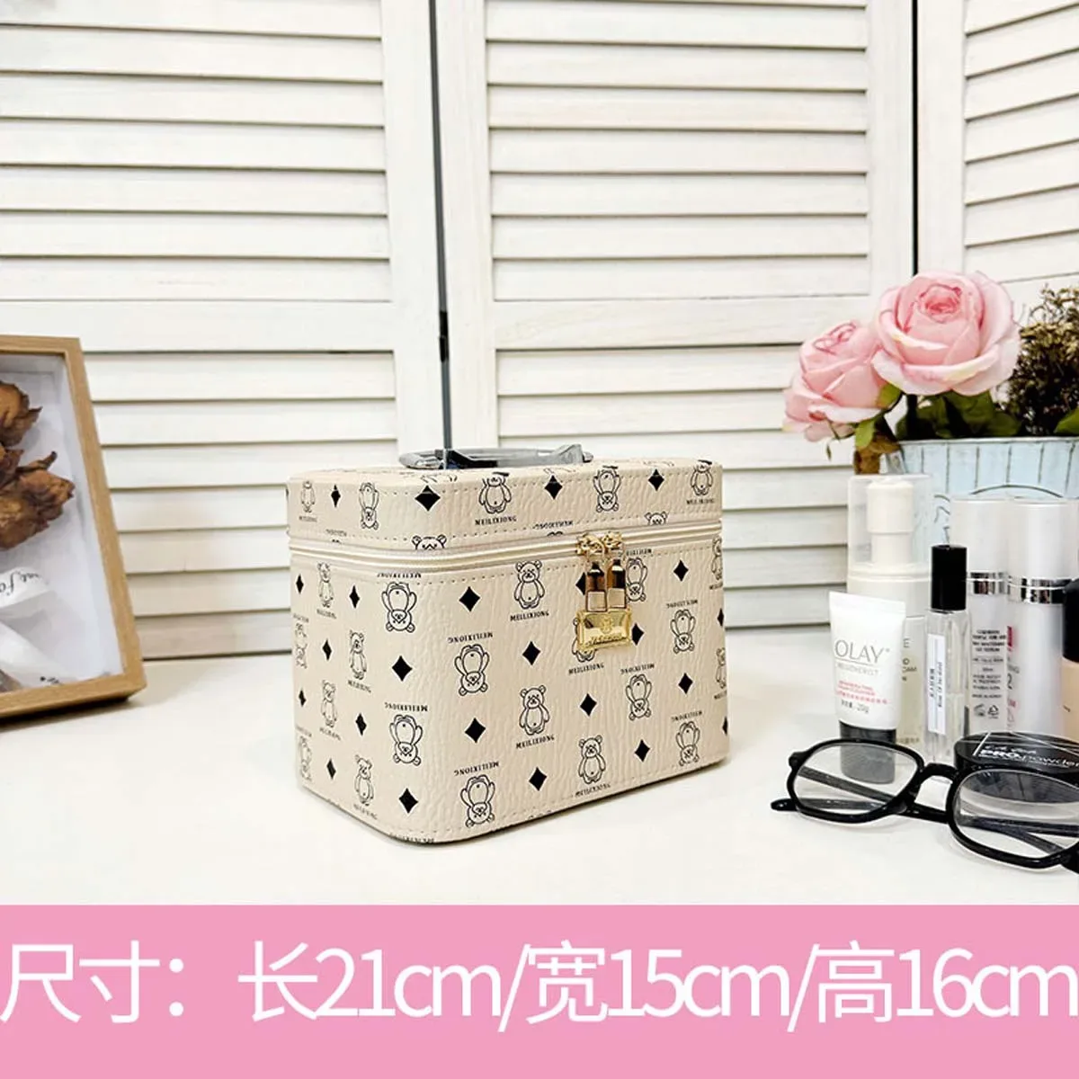 trousse de maquillage chancelier avancée, haute qualité, grande capacité, portable, boîte de rangement de cosmétiques, valise de voyage spéciale, mode, nouveau