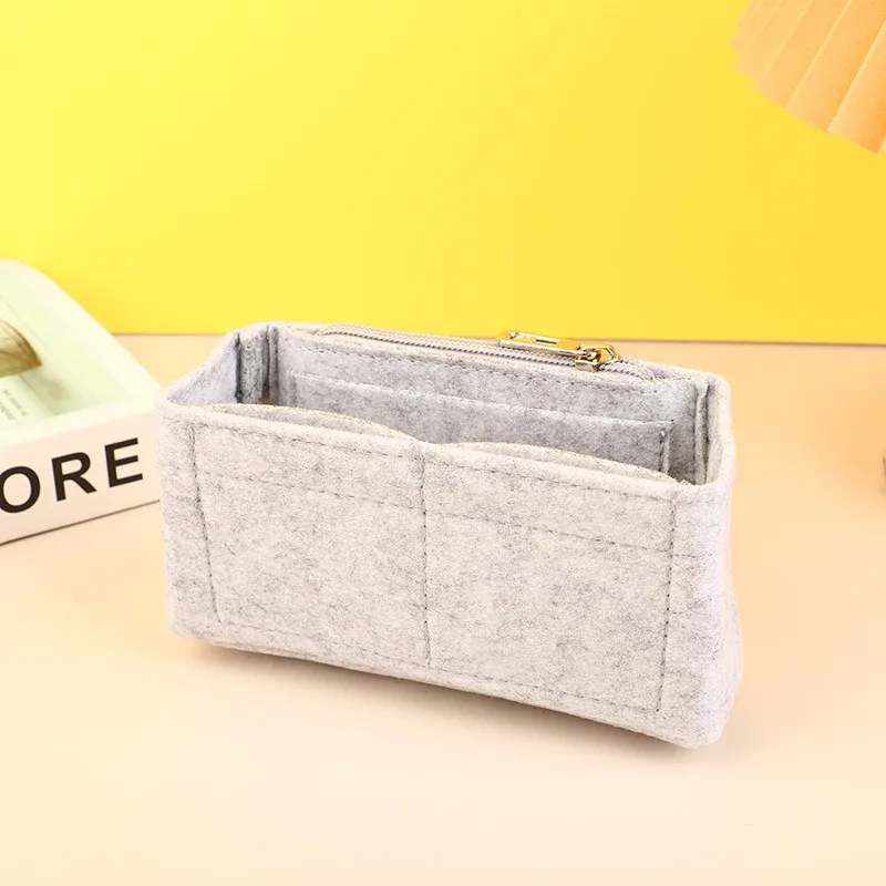 pochette intérieure en feutre pour sac à main, mini sac de rangement, doublure, insert de sac à main, vessie