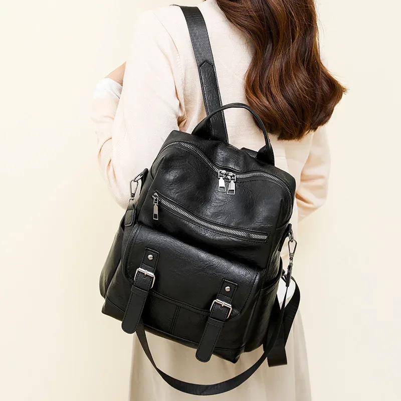 nouveauté vente chaude femmes sac à dos sac à main en cuir dames pu sac à dos design de mode sac à dos voyage sacs à dos sac à bandoulière