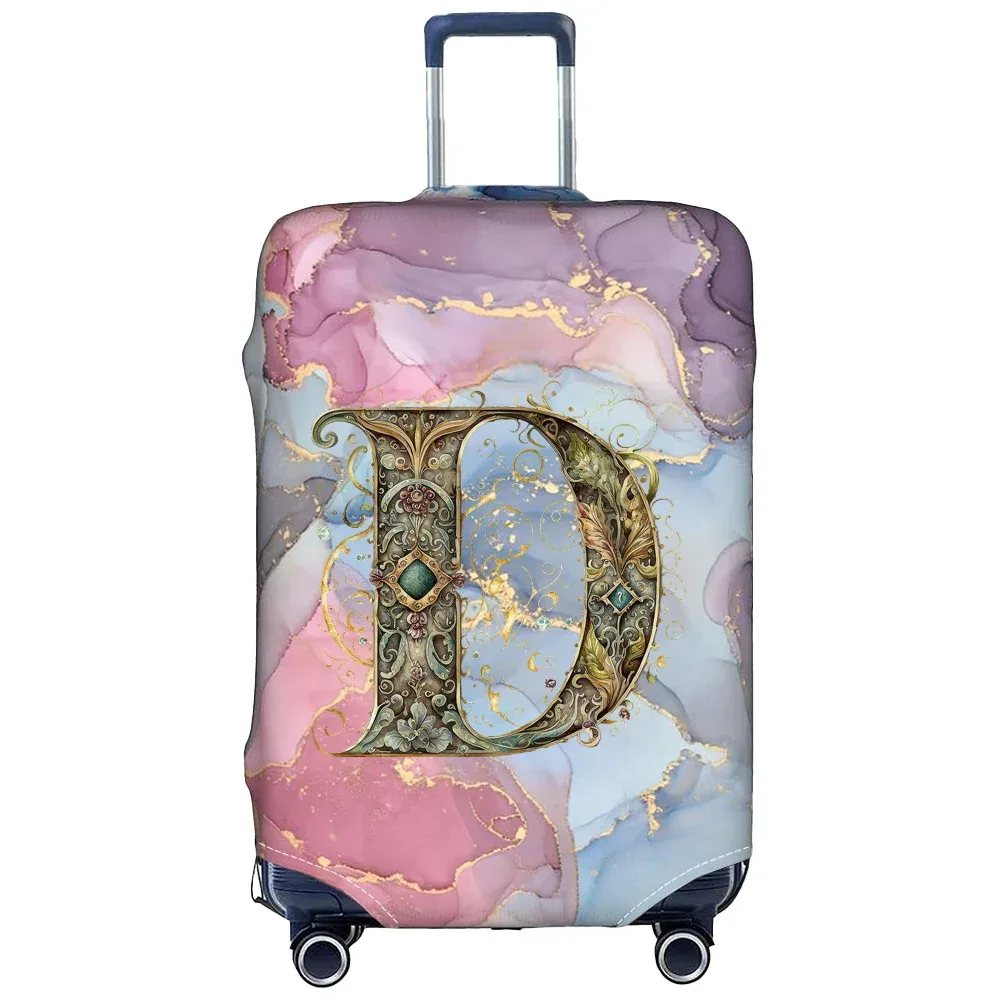 housse de protection pour bagages en tissu extensible, étui de protection pour valise série graphique, housse anti-poussière pour bagages, valise adaptée de 18 à 32 pouces