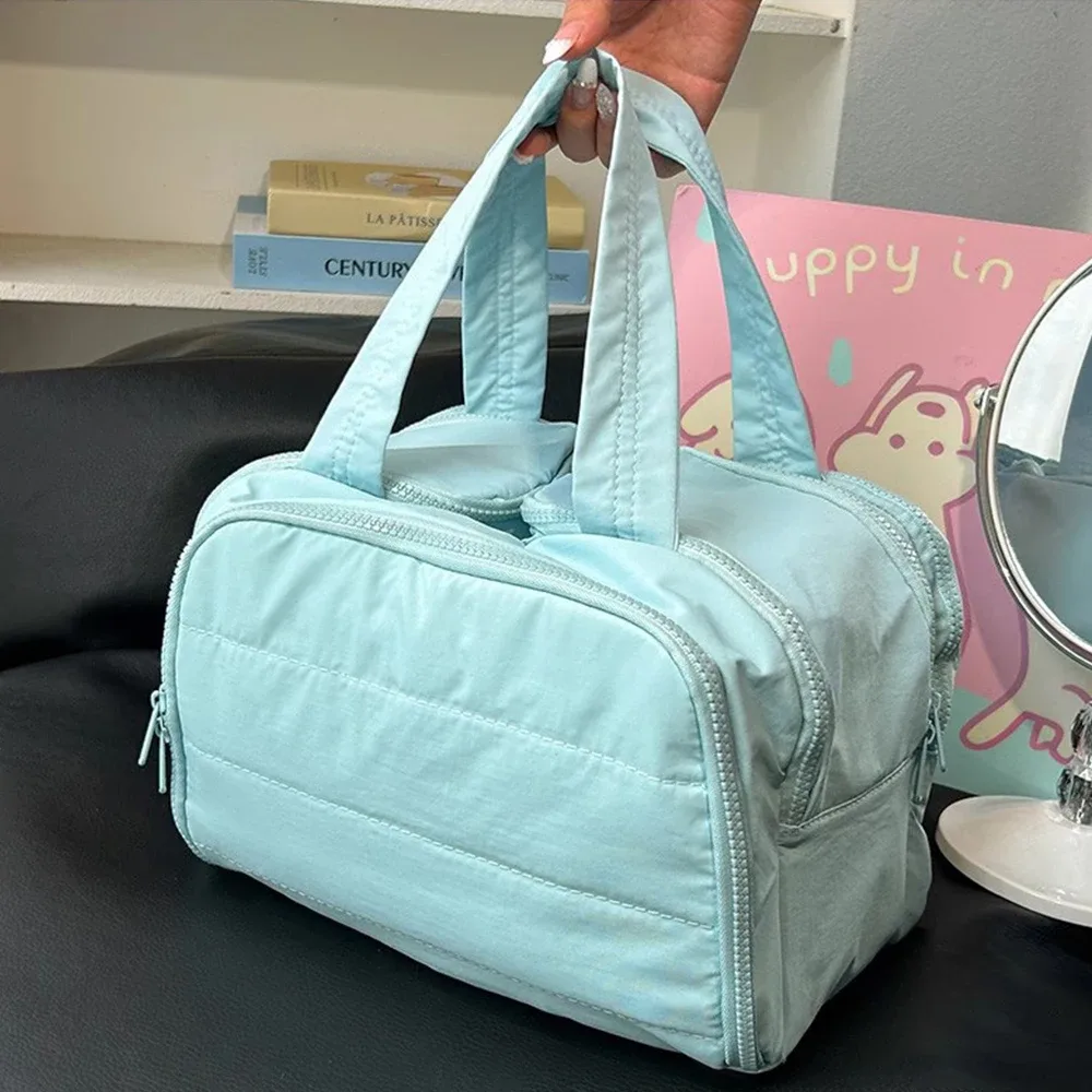Trousse de maquillage pour femmes, grande capacité, organiseur de cosmétiques de voyage avec plusieurs compartiments, trousse de toilette pour accessoires de soins de la peau