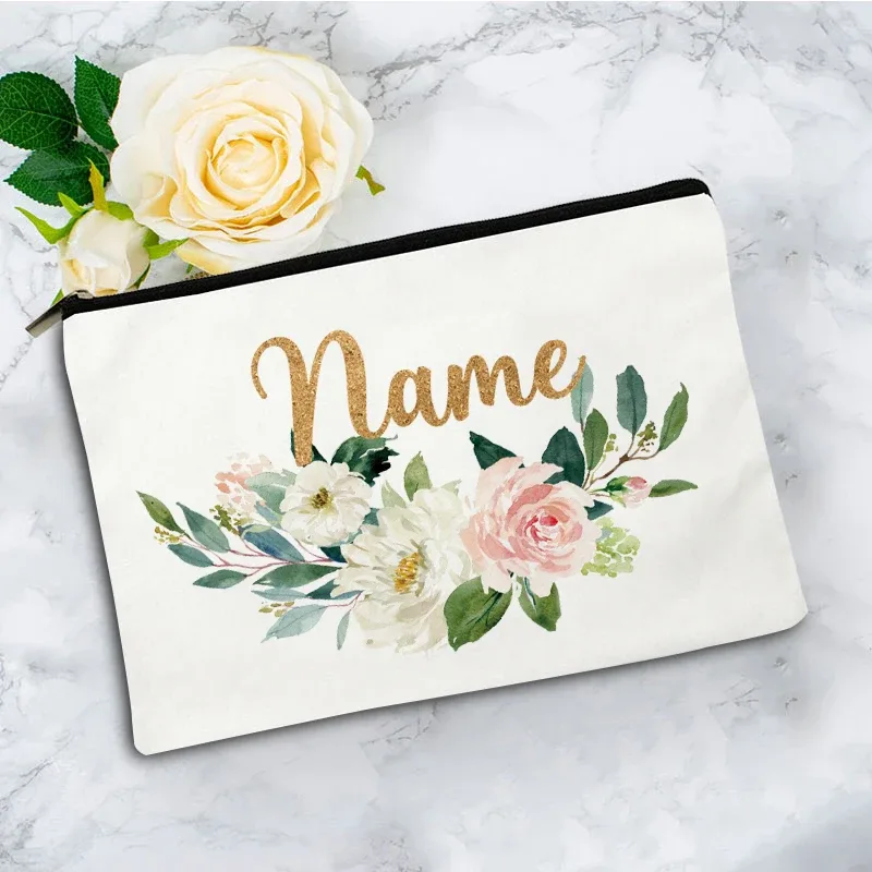 boîte de rangement de voyage personnalisée, boîte de rangement pour mariage, boîte de rangement individuelle, sac de maquillage en toile pour fête, pochette cosmétique, organisateur, cadeaux pour femme