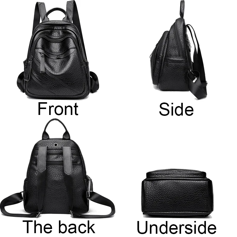 sac à dos en cuir de grande capacité pour femme, sacs d'école vintage, sac à dos de voyage, sac à livres pour femme, sacs à main, haute qualité