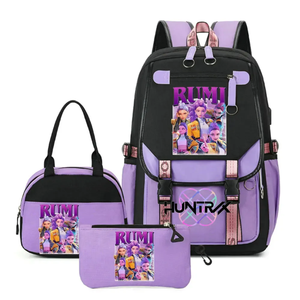nouveaux sacs à dos kpop demon hunters, sac d'école pour garçons et filles, sac à dos pour ordinateur portable, pour adolescents, filles et femmes, imprimé mochila escolar, cadeau