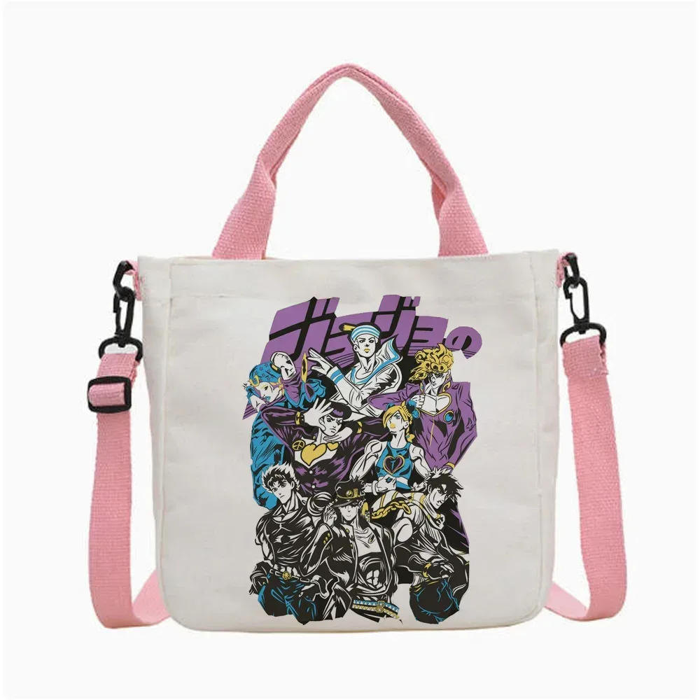 sac fourre-tout jojo bizarre adventure steel ball run, sac fourre-tout pliable pour femme, sac à bandoulière pour le shopping y2k