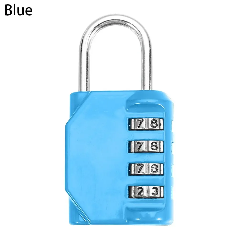 cadenas à combinaison en métal, cadenas à code réinitialisable à 4 chiffres, accessoires de voyage, cadenas à mot de passe