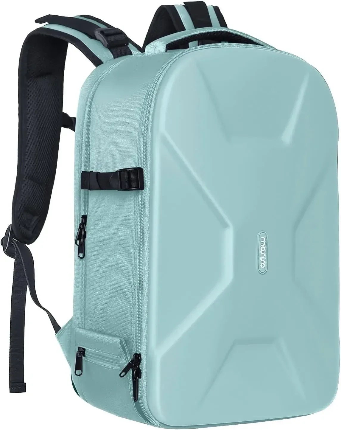 sac à dos pour appareil photo de photographie dslr, coque rigide étanche de 15 à 16 pouces avec support pour trépied et compartiment pour ordinateur portable canon/nikon/sony