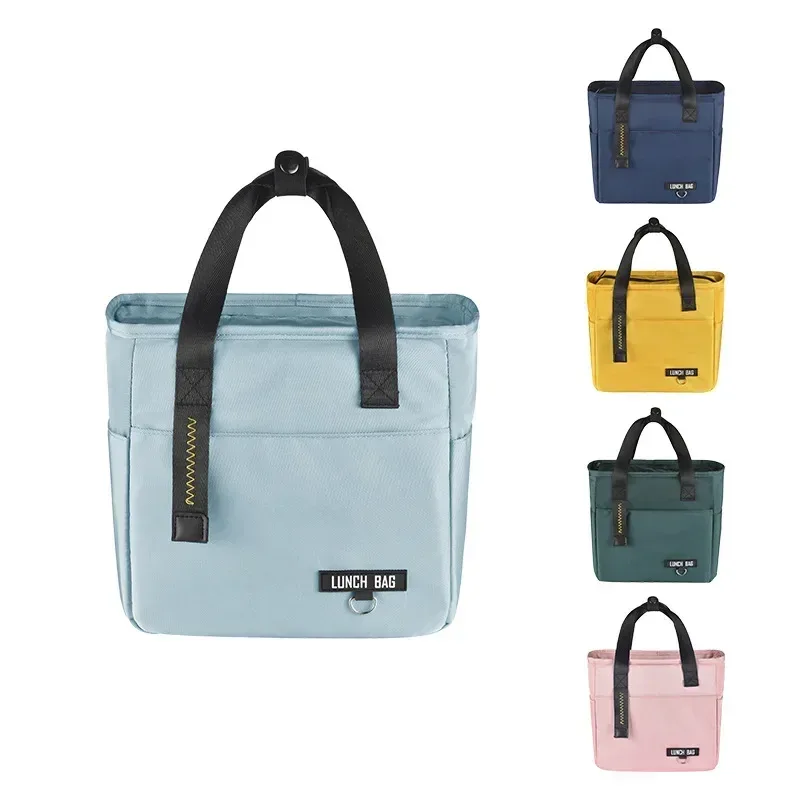 Sacs de rangement à fermeture éclair pour femmes, sacs isothermes de voyage pour pique-nique, sacs à main, boîte à lunch bento, sac thermique grande capacité pour aliments