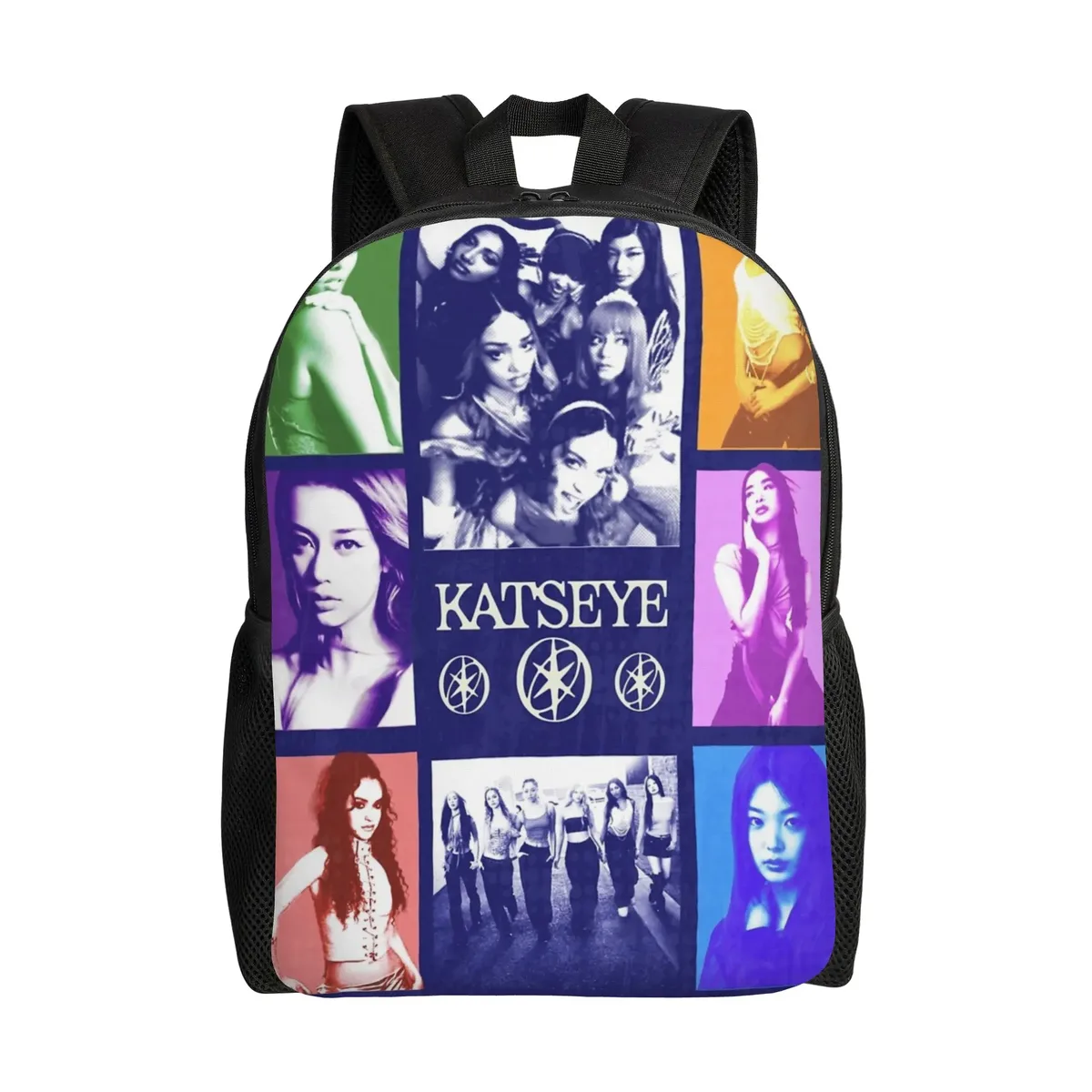 sac à dos katseye kpop pour hommes, femmes, adolescents, lycéens, sac à dos d'affaires, sacs en toile pour l'université, durables