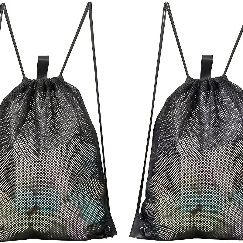 sac à dos en maille respirante avec cordon de serrage, sac de rangement portable pour courses et fruits, sac de sport léger, sac de courses réutilisable pour produits frais