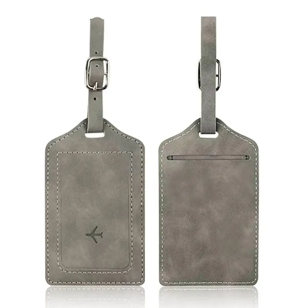 étiquette de bagage en cuir universelle pour hommes et femmes, étiquettes d'embarquement portables, accessoires de voyage, mode