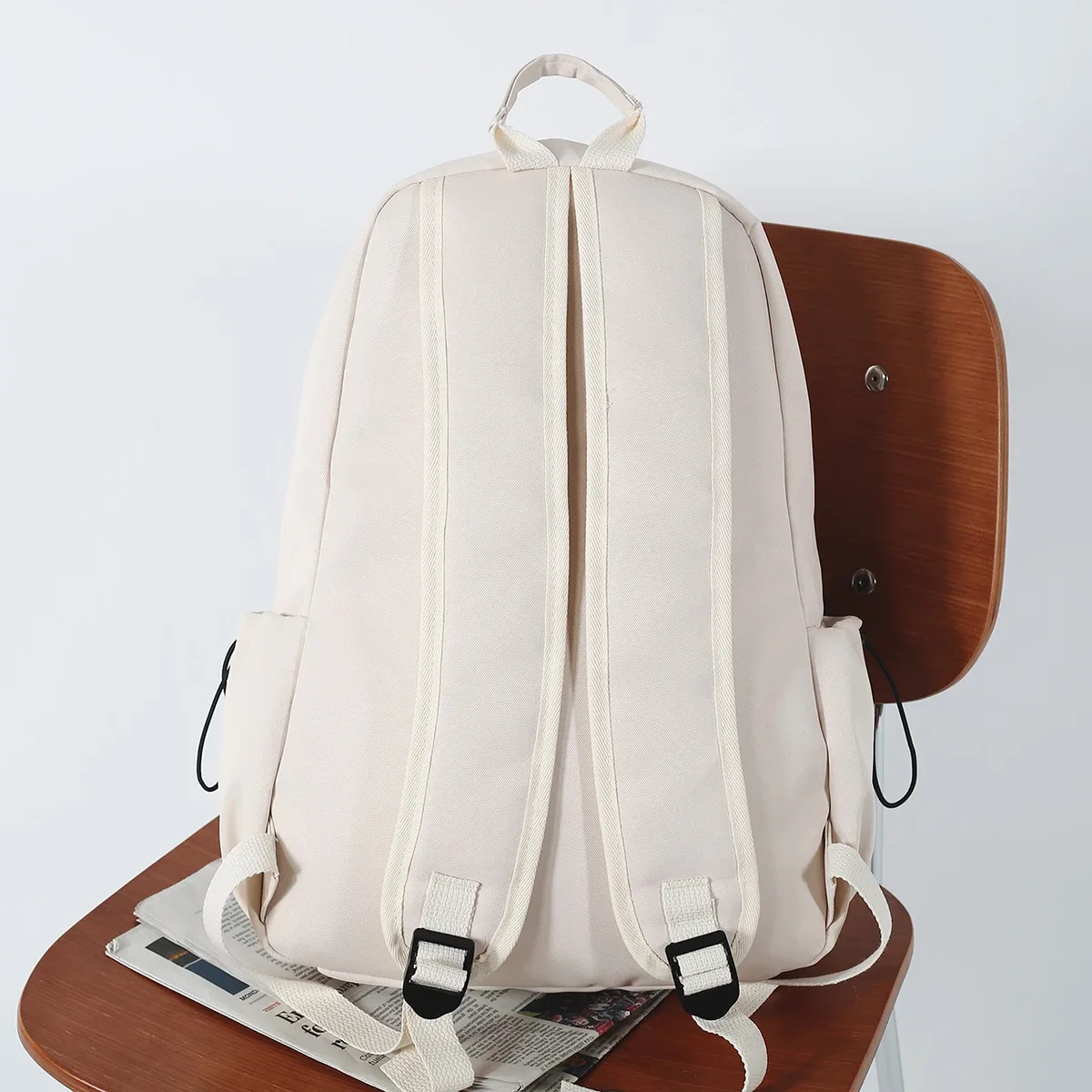 sac à dos tendance pour hommes et femmes, style lettres, léger, grande capacité, sac de voyage multifonctionnel, sac d'école en nylon imperméable