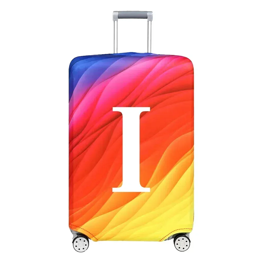 housse de protection pour compartiment à bagages, série de lettres blanches, tissu résistant, housse anti-poussière pour valises de voyage de 18 à 32 pouces