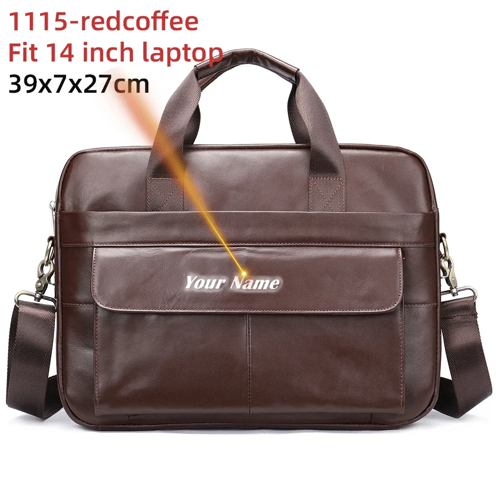 westal-sac messager en cuir véritable pour homme, étuis à bombes, sac pour ordinateur portable 14 en effet, sacs d'affaires de bureau pour document, 8572