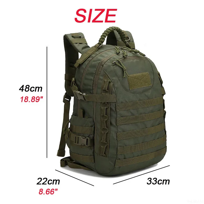 dulsports-sac à dos militaire étanche en nylon 1000d, sac à dos de trekking, pêche, chasse, camping, randonnée en plein air