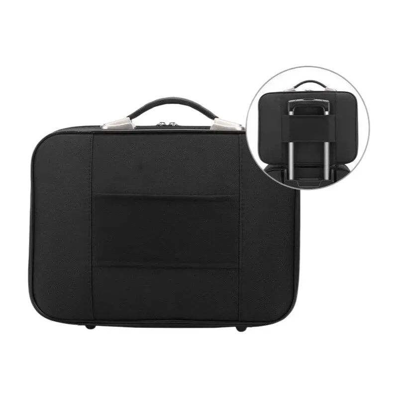sac de voyage multifonctionnel pour ordinateur portable, porte-documents en toile pour hommes, sac messager de travail d'affaires avec serrure, convient pour ordinateur portable de 15 pouces