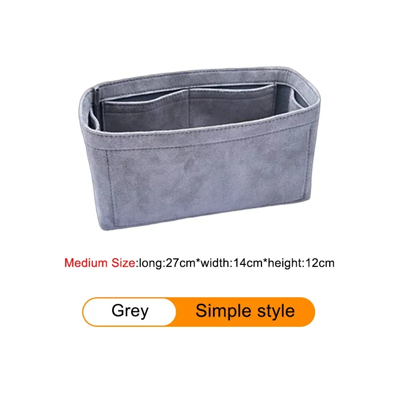 insert organisateur de sac pour h-birkin 25 30 35, sac à main en velours, sac à cosmétiques, support de rangement, sac de modification intérieure, accessoire