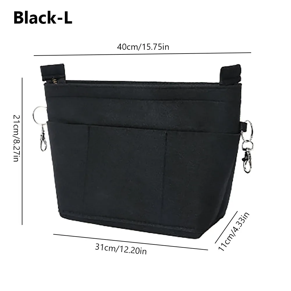 organisateur de sac à main en feutre grande capacité, support de sac interne portable multi-poches pour l'organisation et le rangement