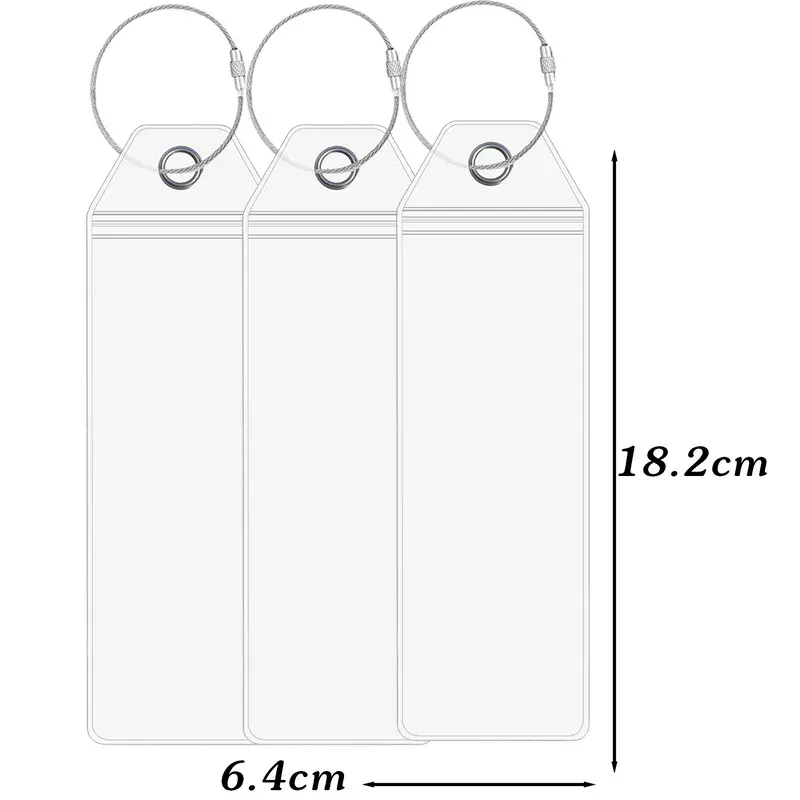 étiquette de bateau de croisière, porte-étiquette de bagage, célébrité des caraïbes royales, joint étanche avec anneau en acier, porte-étiquette en pvc épais