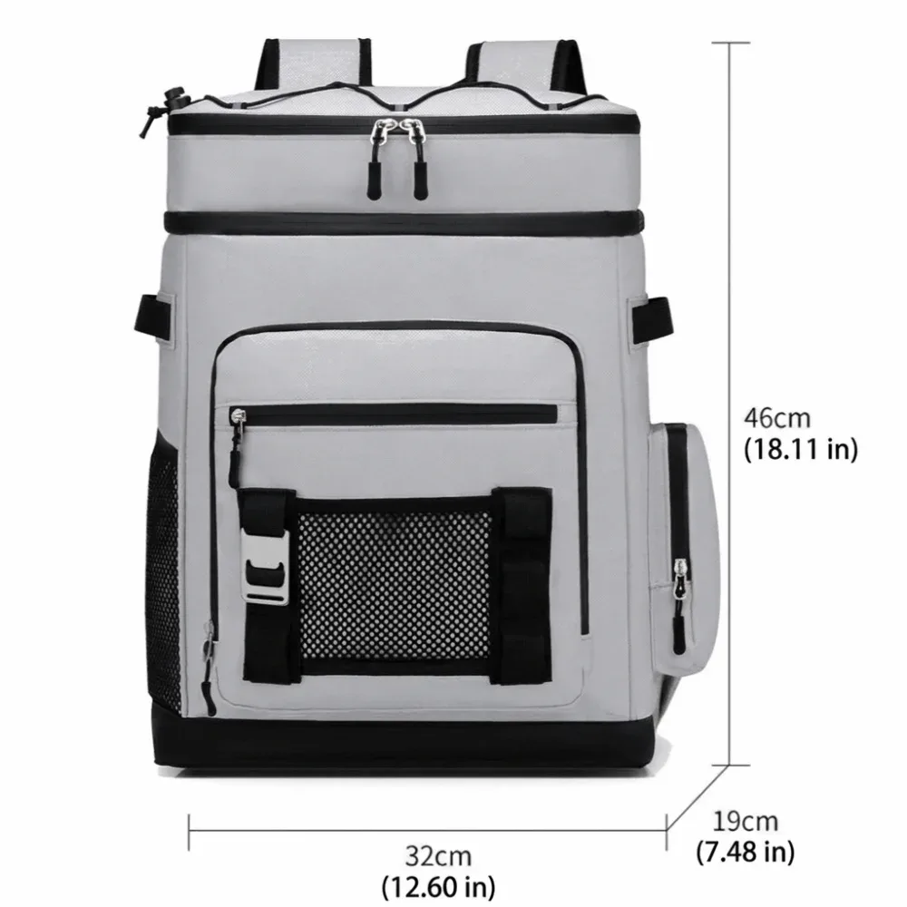 nouveau sac à dos isotherme imperméable, grande capacité, sac isotherme anti-fuite, isolation thermique, sac isotherme de haute qualité pour pique-nique
