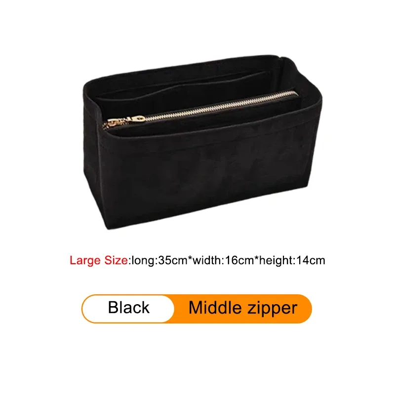 insert organisateur de sac pour h-birkin 25 30 35, sac à main en velours, sac à cosmétiques, support de rangement, sac de modification intérieure, accessoire