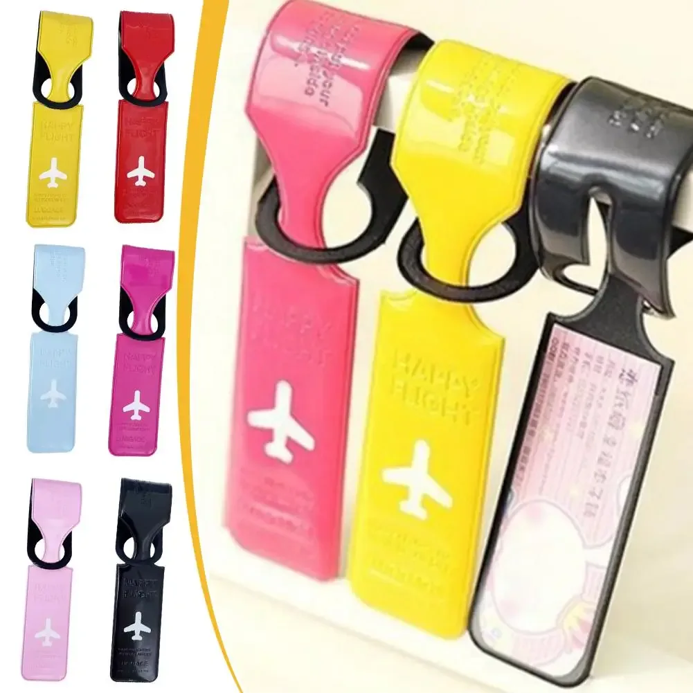étiquettes de bagage de voyage couverture valise id porte-étiquette de bagage lettre étiquettes d'embarquement de bagages étiquette portable accessoires créatifs voyage