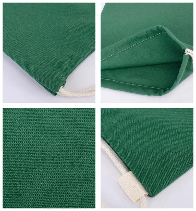 35x39 cm épaules cordon paquet poches eco réutilisable toile sacs à provisions femmes étudiants sac à dos sac coton fourre-tout pochette sac